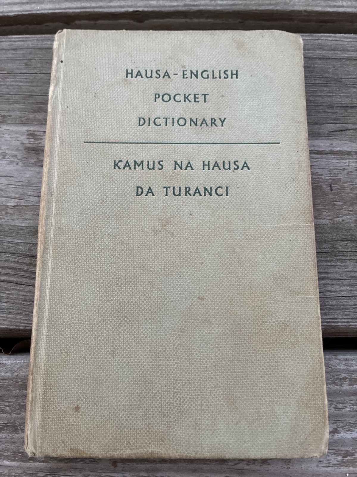 Hausa-English Pocket Dictionary 1959 First Edition RARE