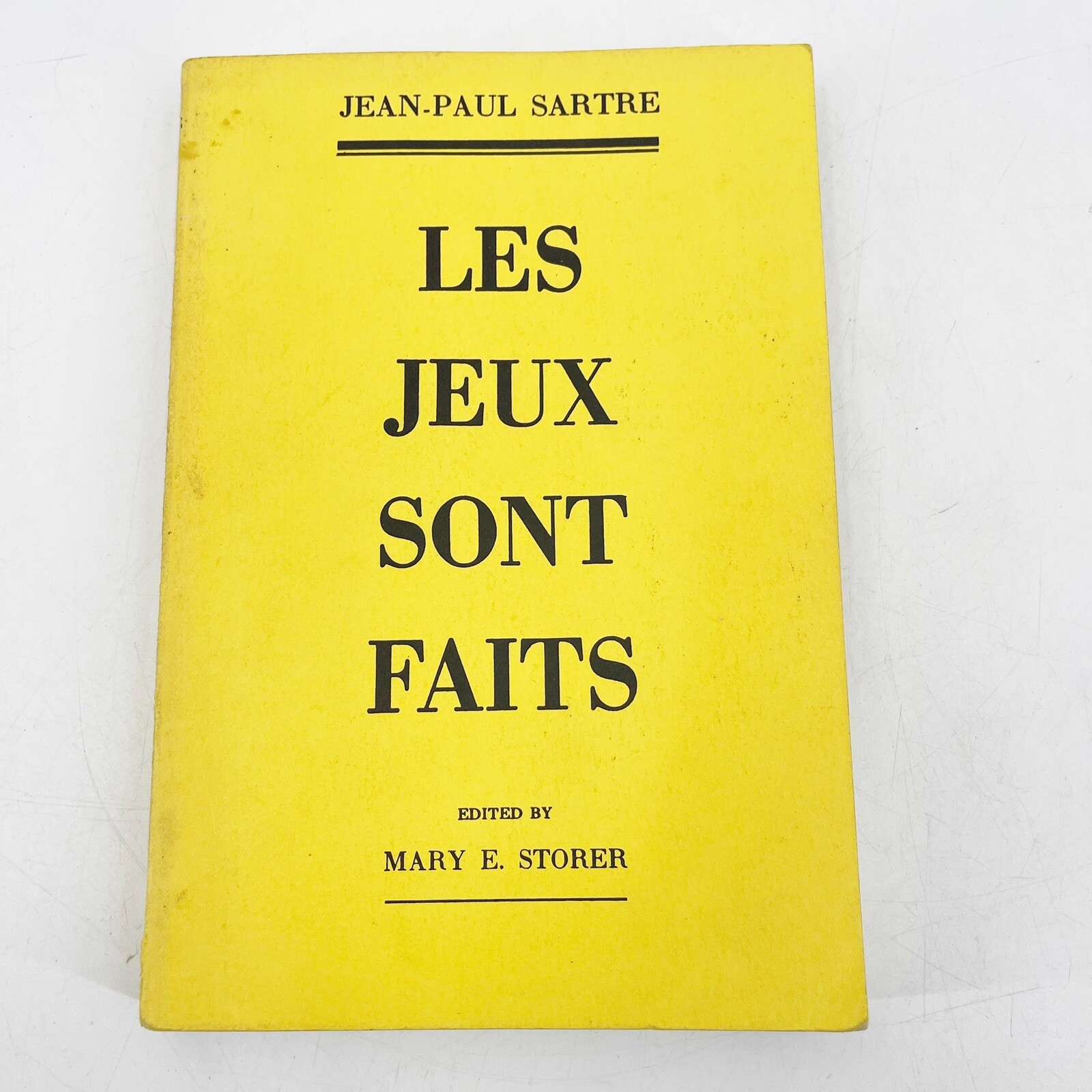 VTG Les Jeux Sont Faits FRENCH FIRST EDITION 1952 Jean-Paul Sartre PB Literature
