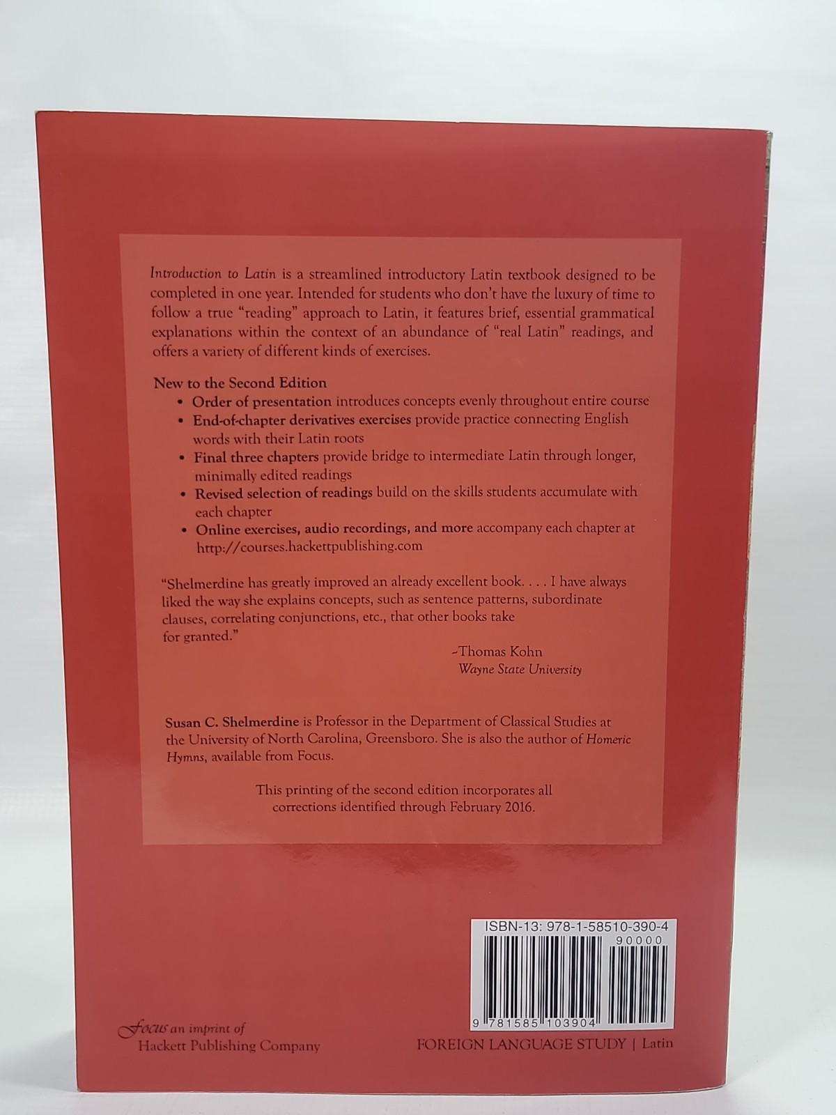 Introduction to Latin by Susan C. Shelmerdine (2013, Trade Paperback, Revised…