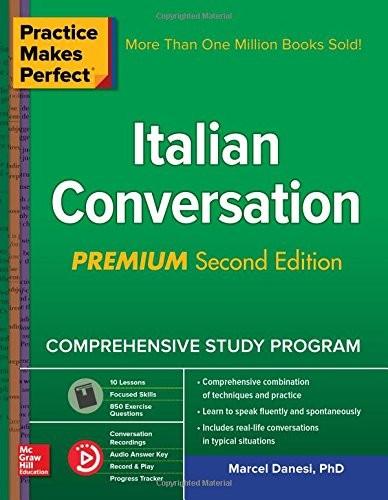 PRACTICE MAKES PERFECT: ITALIAN CONVERSATION, PREMIUM By Marcel Danesi EXCELLENT