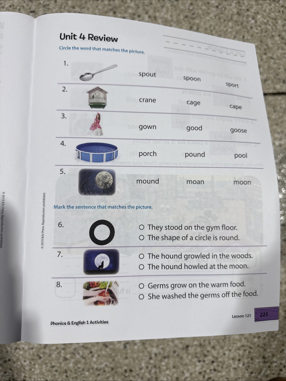 Phonics & English 1 Activities for use with Fourth Edition BJU Press