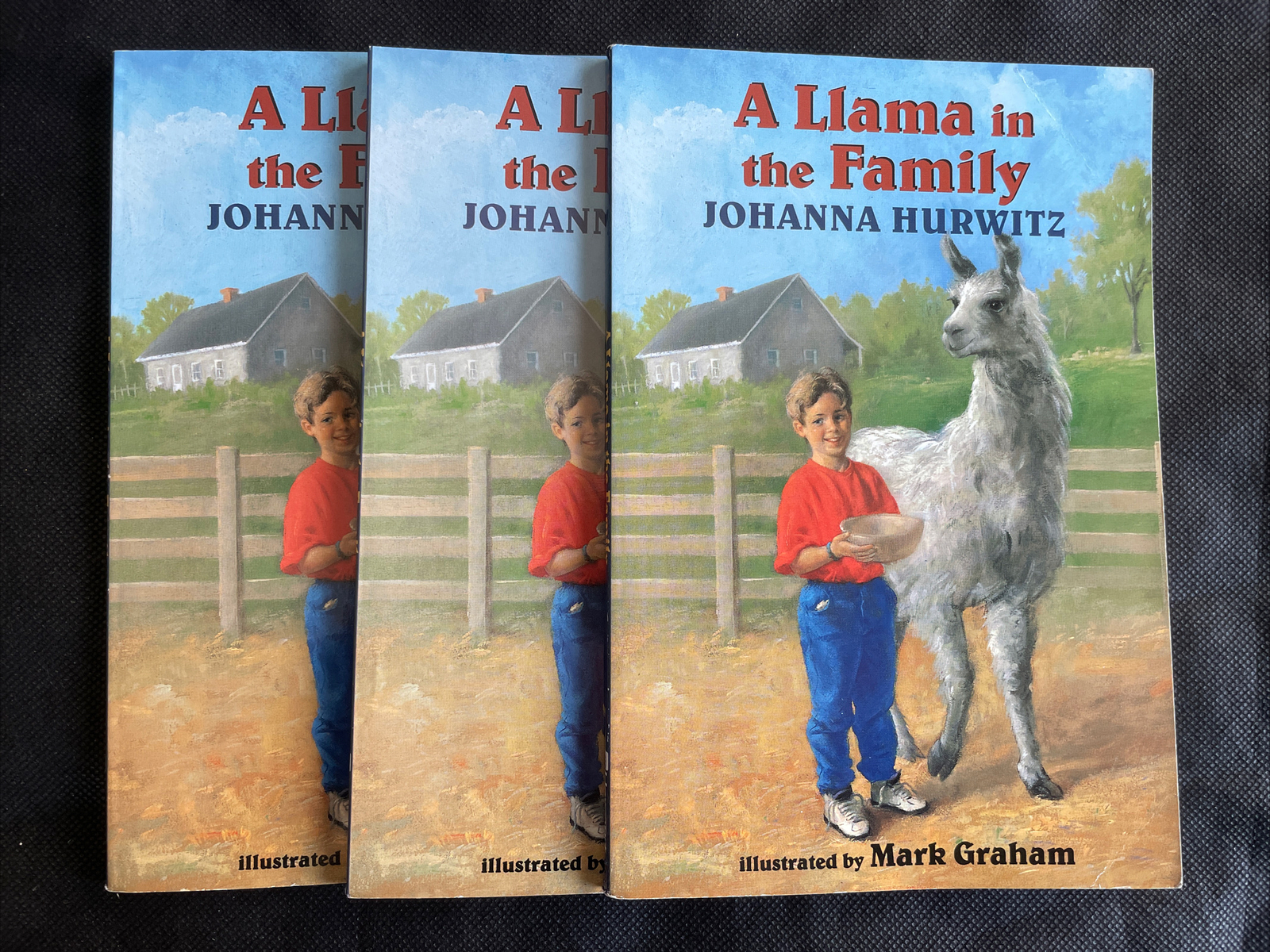 Lot Of 3- A Llama in the Family By Johanna Hurwitz; Like New, Never Read!