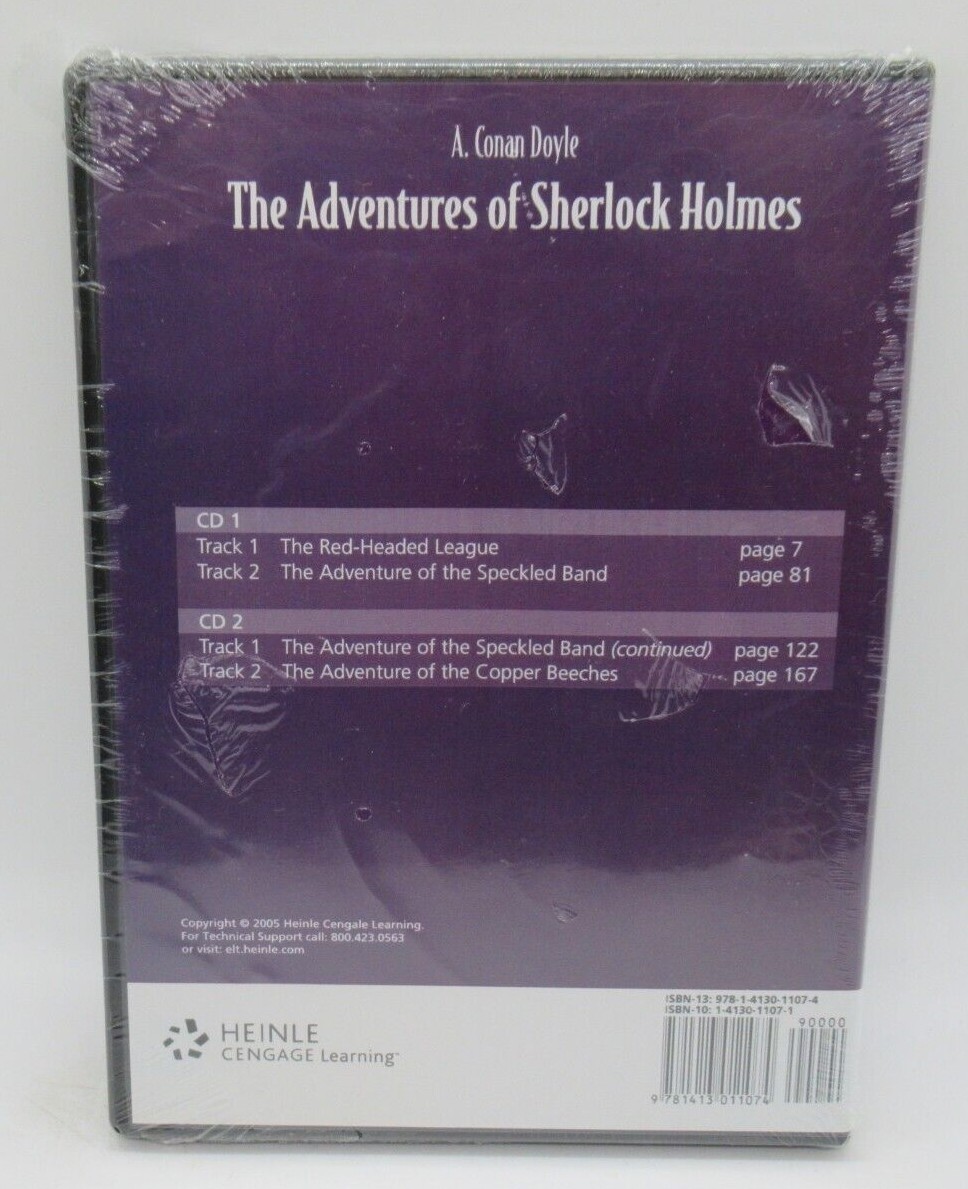 ADVENTURE OF SHERLOCK HOLMES 2-DISC AUDIO CD SET, HEINLE CENGAGE LEARNING, DOYLE