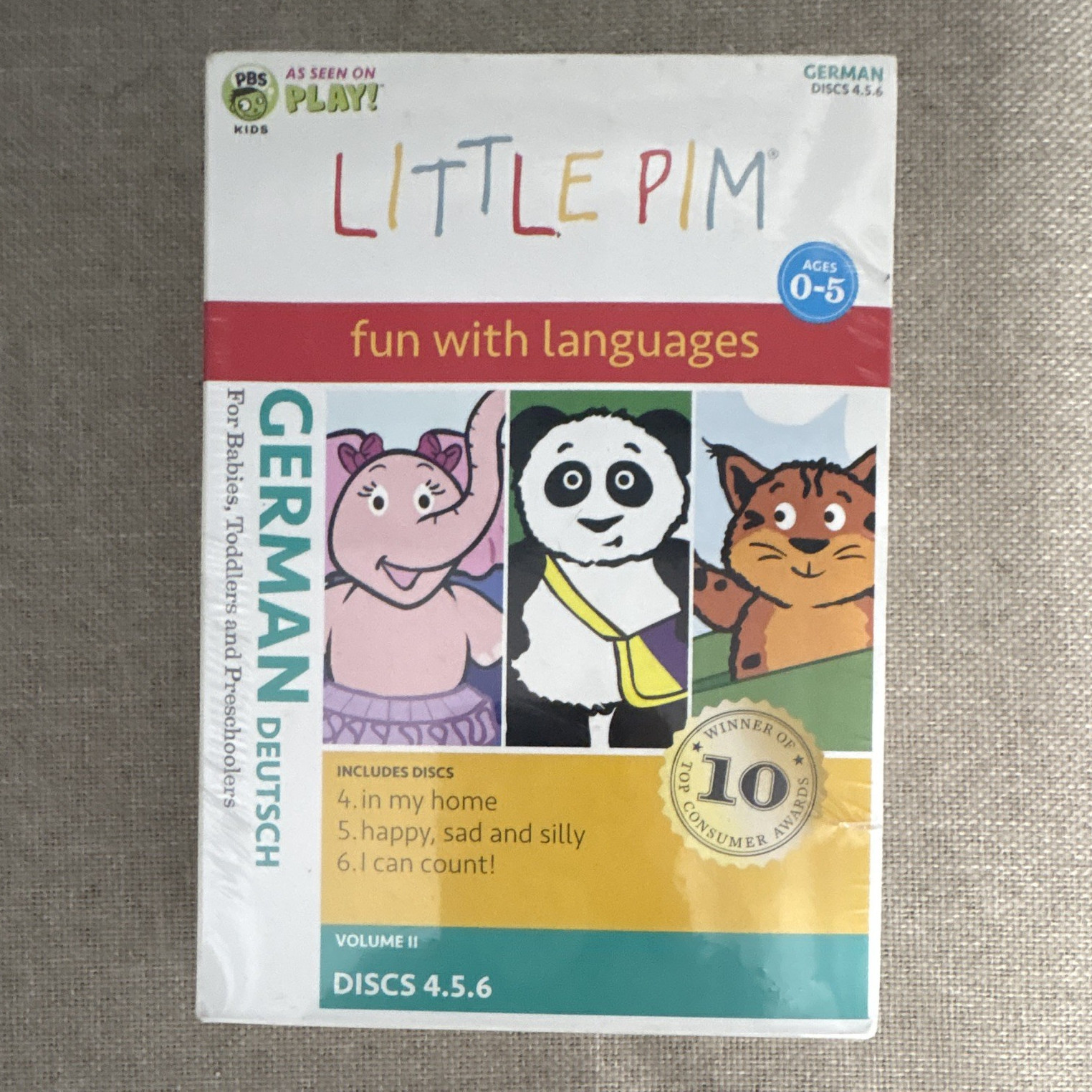 Little Pim Fun with Languages German DVD Set Volume II Discs 4 5 6