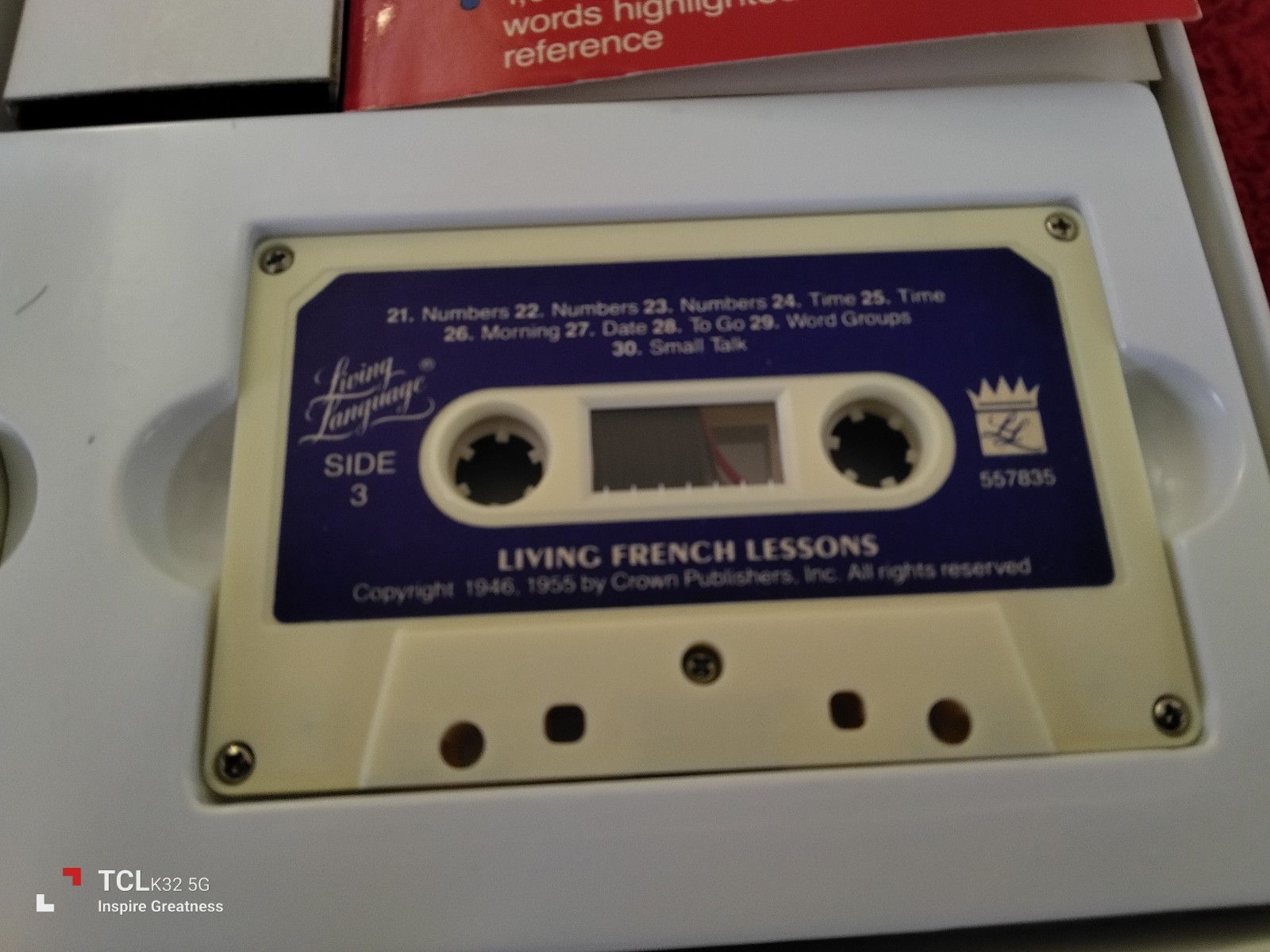 Rare Vintage French Language Course Cassettes “Living French” Complete Very Good