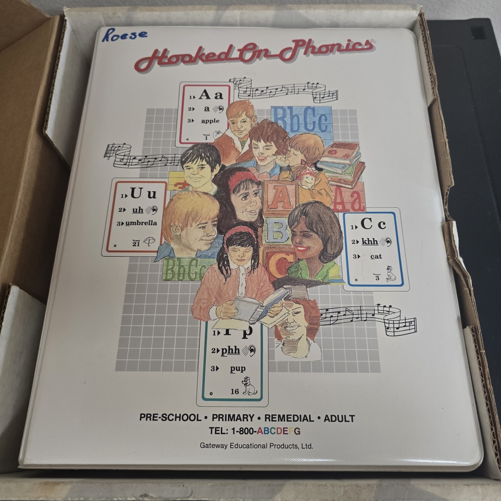 Vintage 1991 Hooked On Phonics Homeschool Booklet Wookbooks 2-5 (Missing Book 1)
