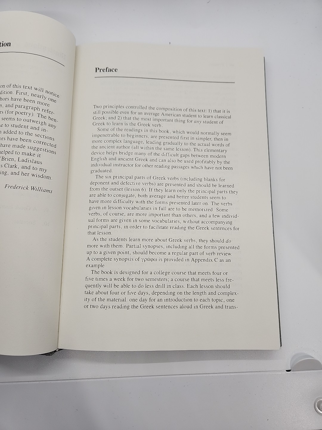 Elementary Classical Greek, Revised Edition by Williams, Frederick