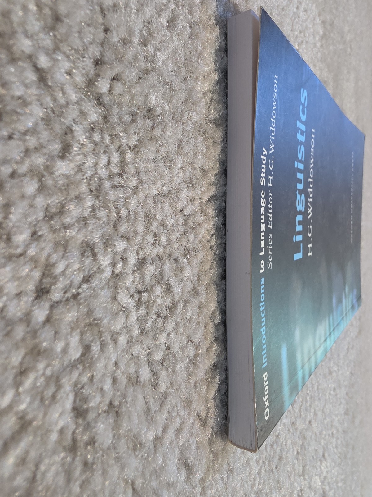 Linguistics by Widdowson, H. G. Oxford University Press
