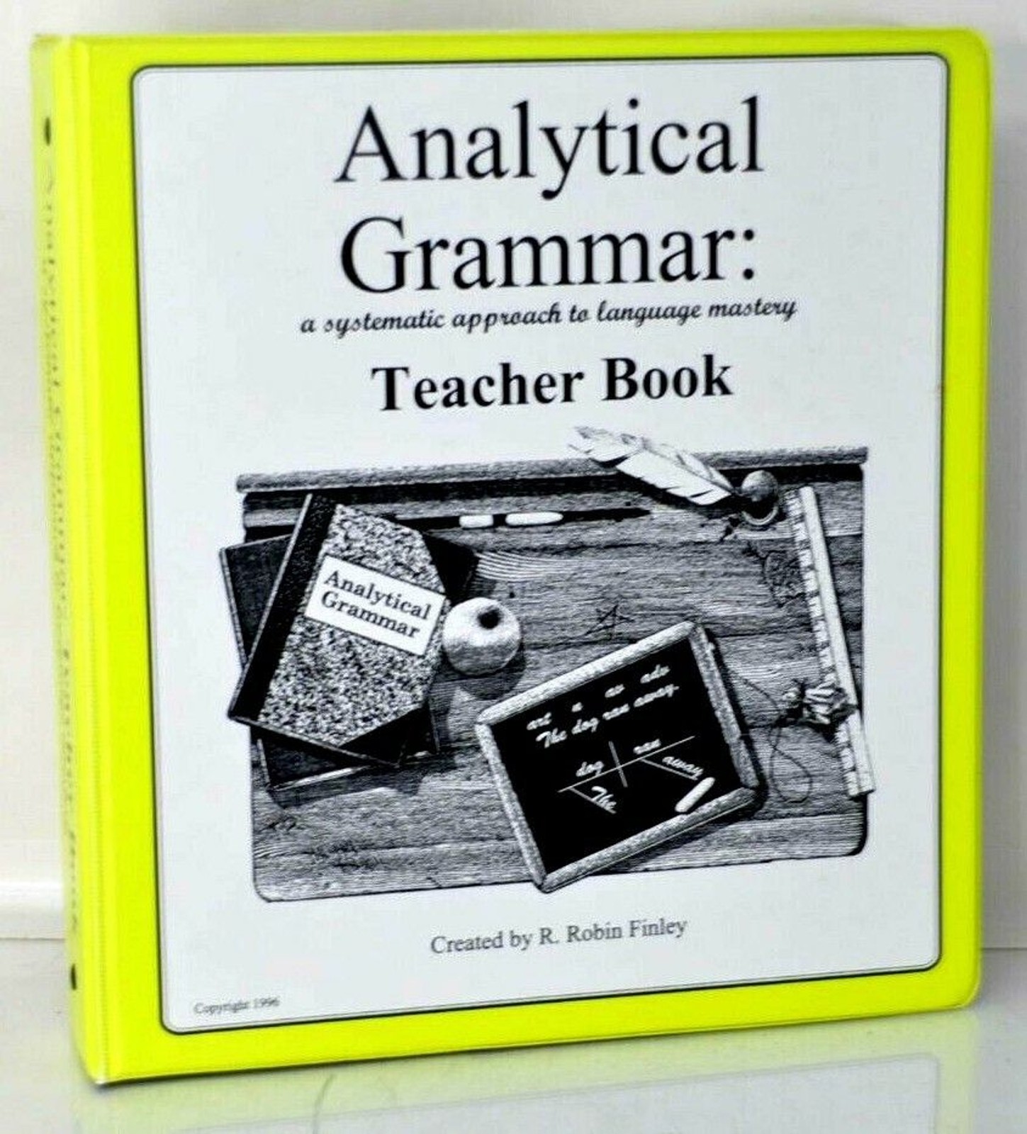 Analytical Grammar TEACHER BOOK by Robin Finley 3 Ring Binder Language LN