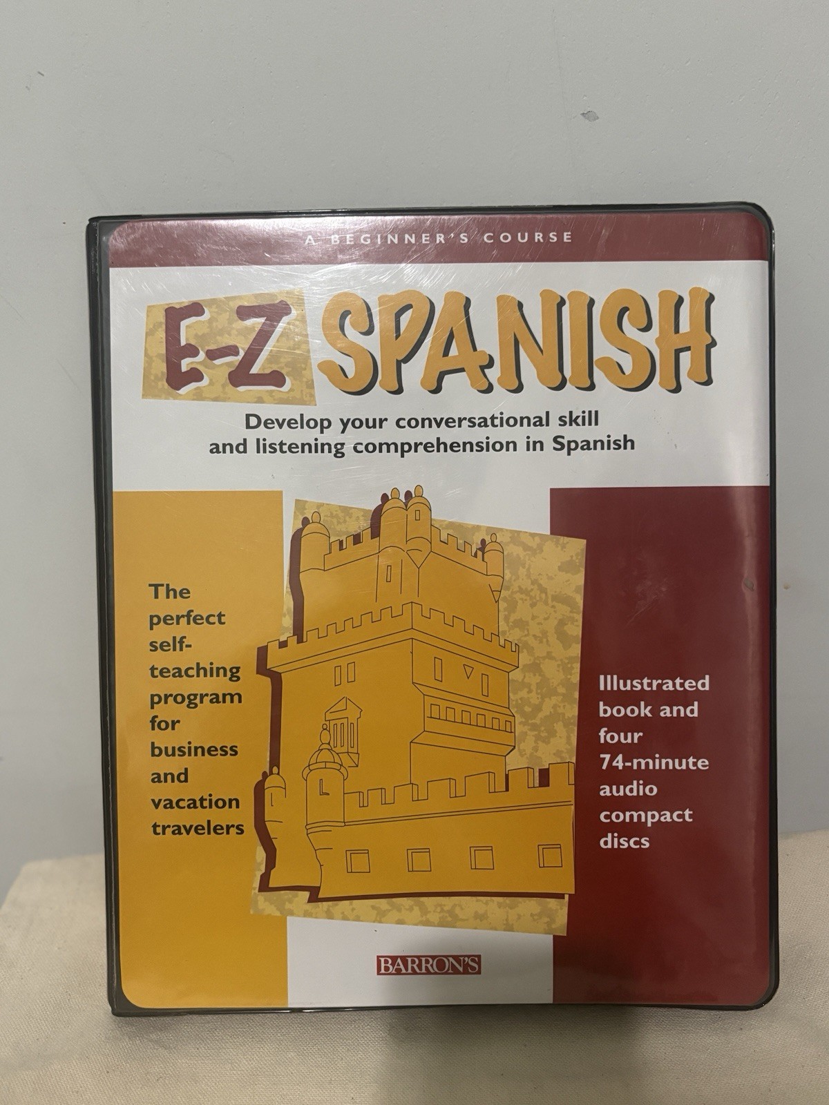 Barron’s E-Z Spanish Beginner’s Course Illustrated Book & 4 Audio CDs