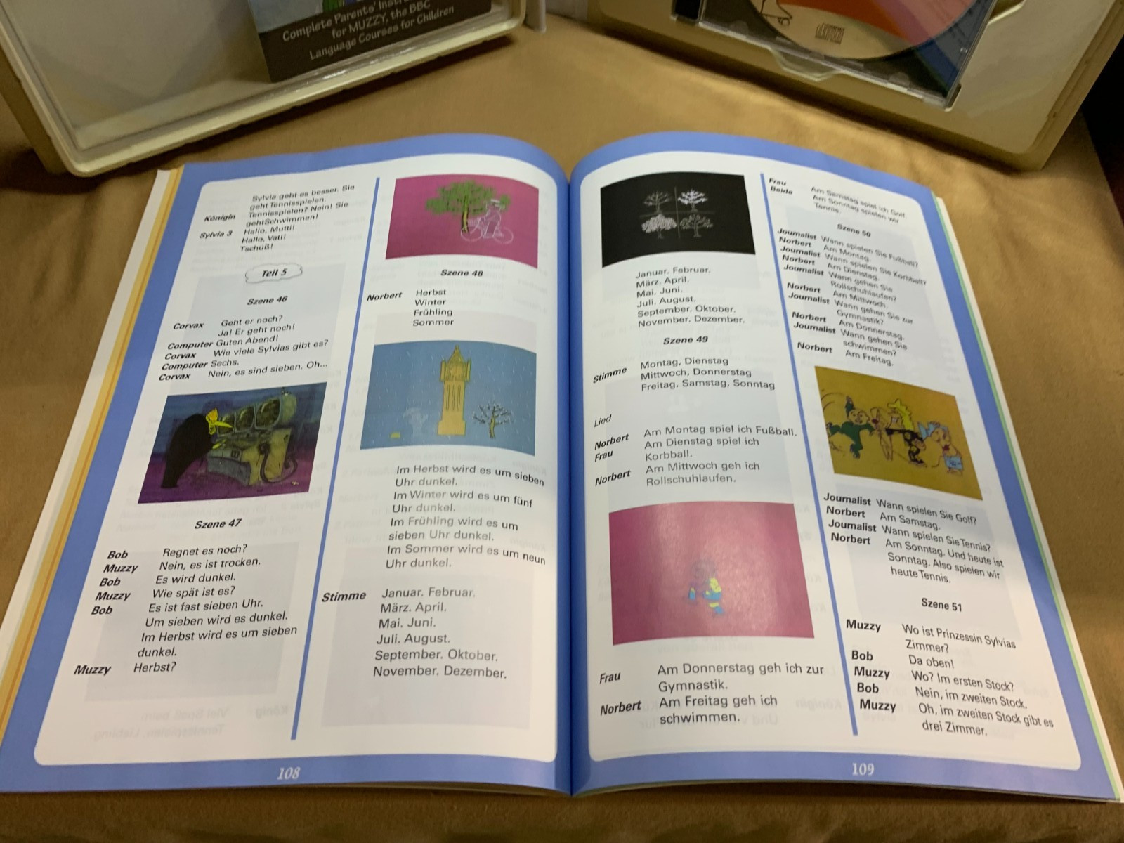 BBC “MUZZY” SPANISH LANGUAGE COURSE FOR CHILDREN OR EVEN ADULTS/ BOOKETS & CD’S
