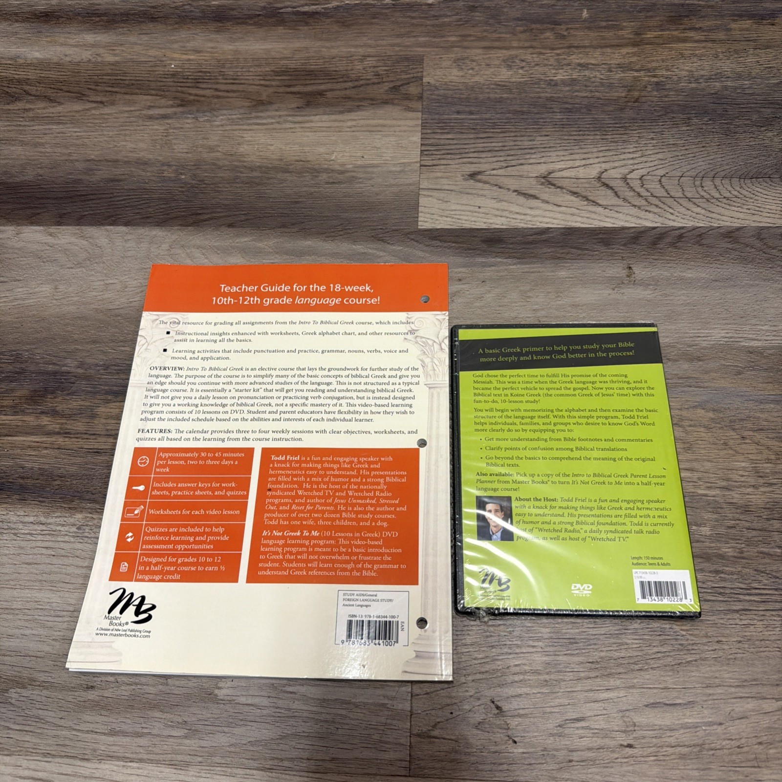 Intro to Biblical Greek by Master Books and Its Not Greek to Me DVD – NEW!!