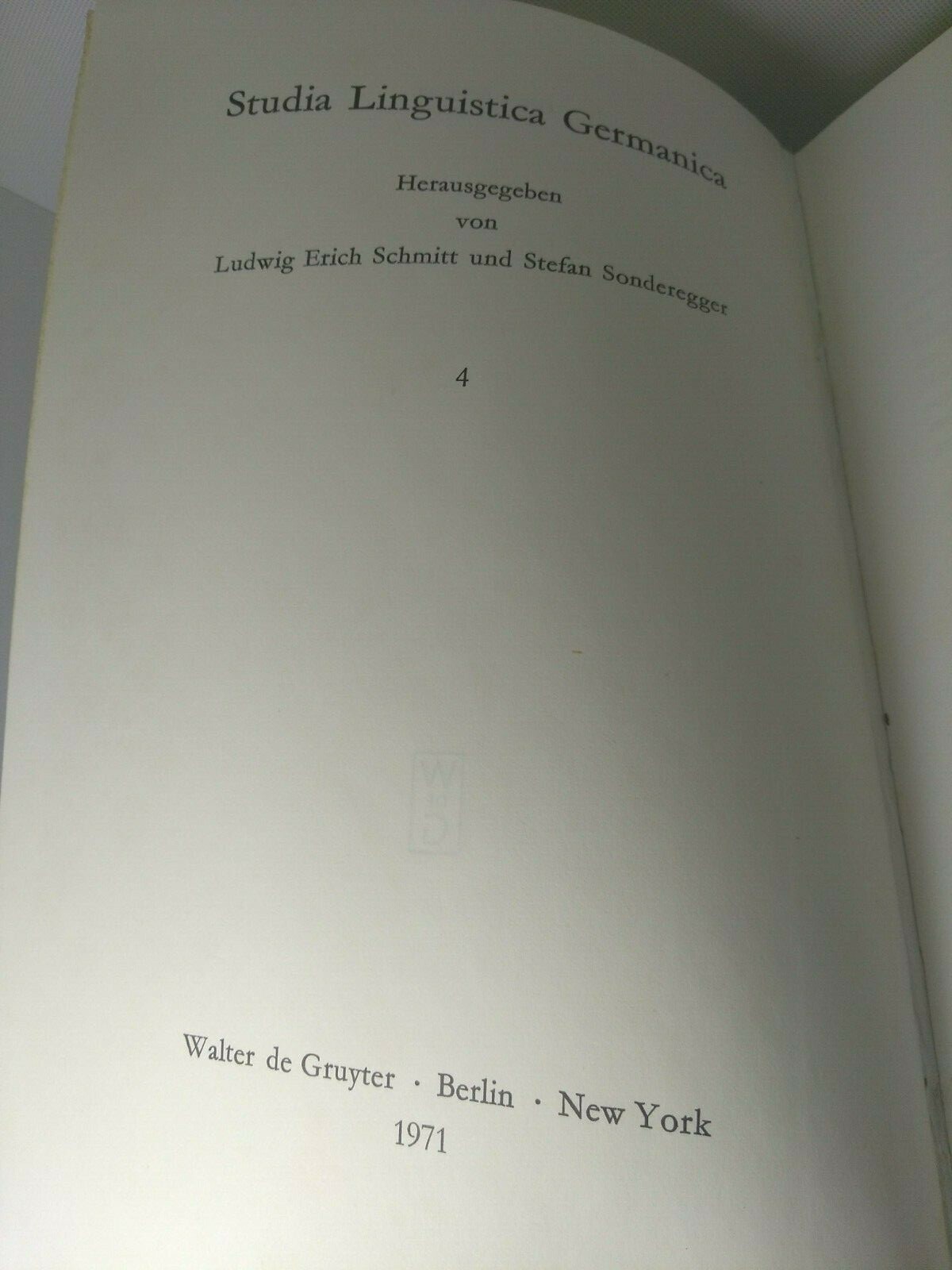 Slavoteutonica by Gunter Bellmann Signed Original Walter de Gruyter