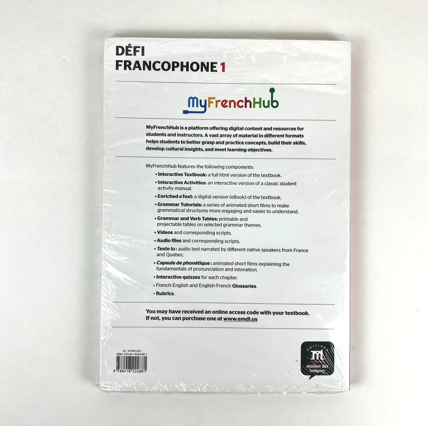 Défi Francophone 1 ~ Student Book ~ Meyer & Giachetti ~French Textbook ~ New