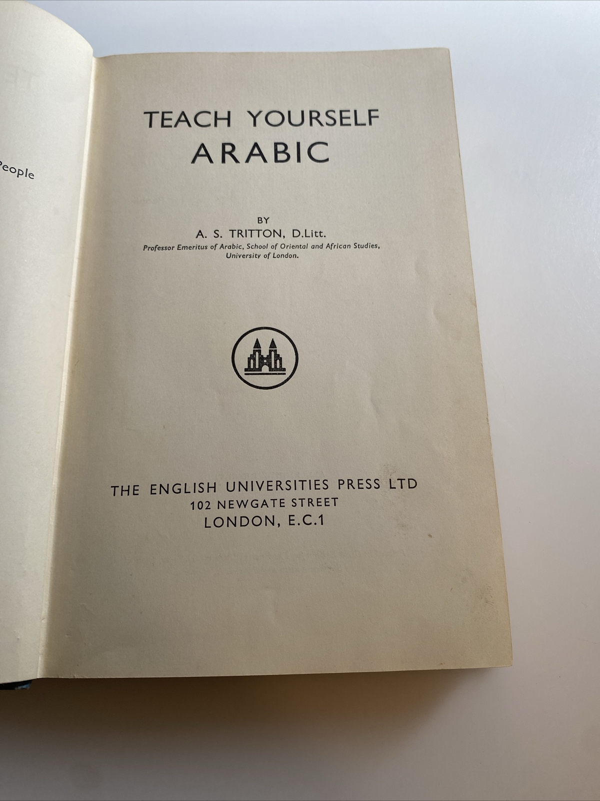 1958 Teach YourSelf Arabic English Universities ab5