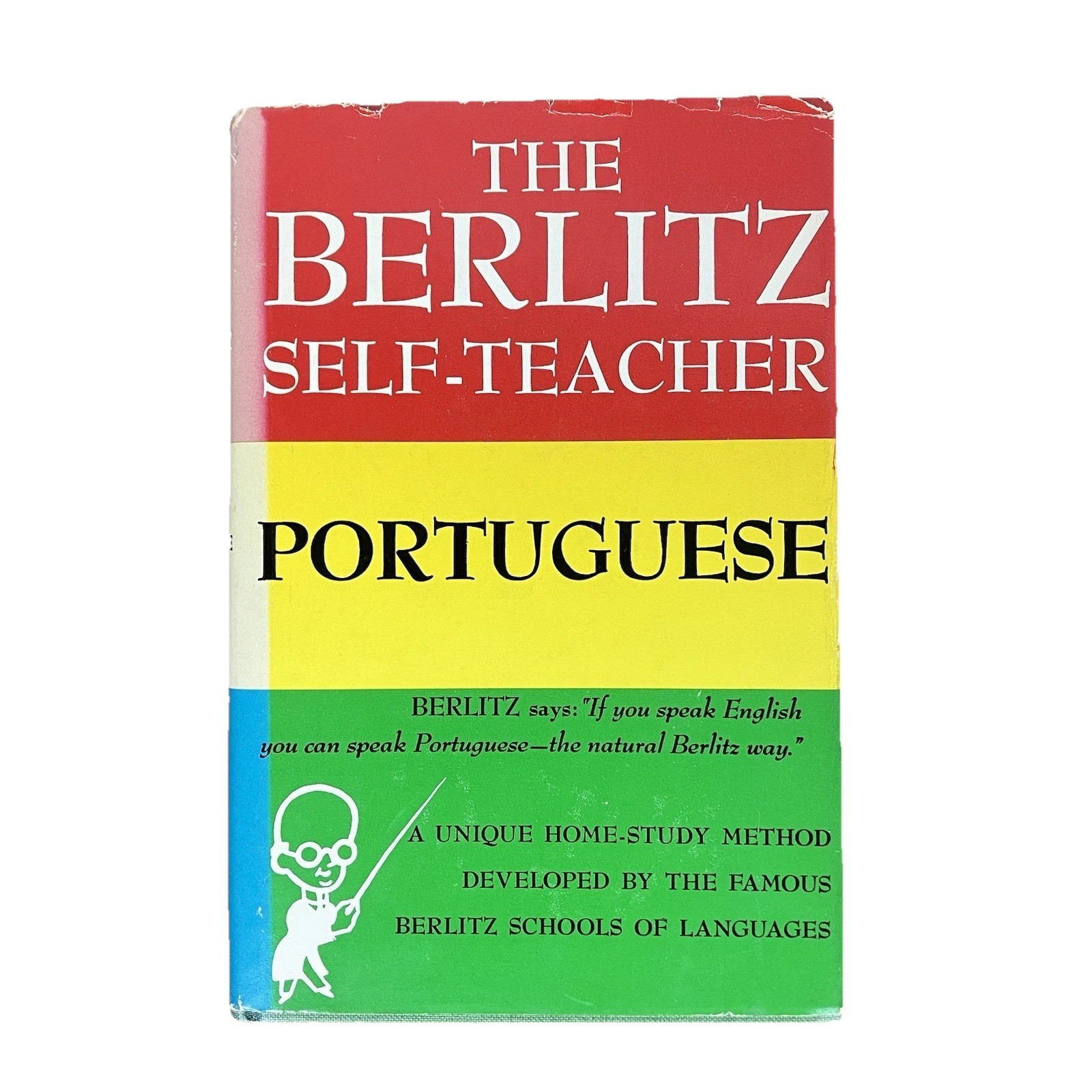 1953 Berlitz Self-Teacher Portuguese Hardcover Dust Jacket Language Course