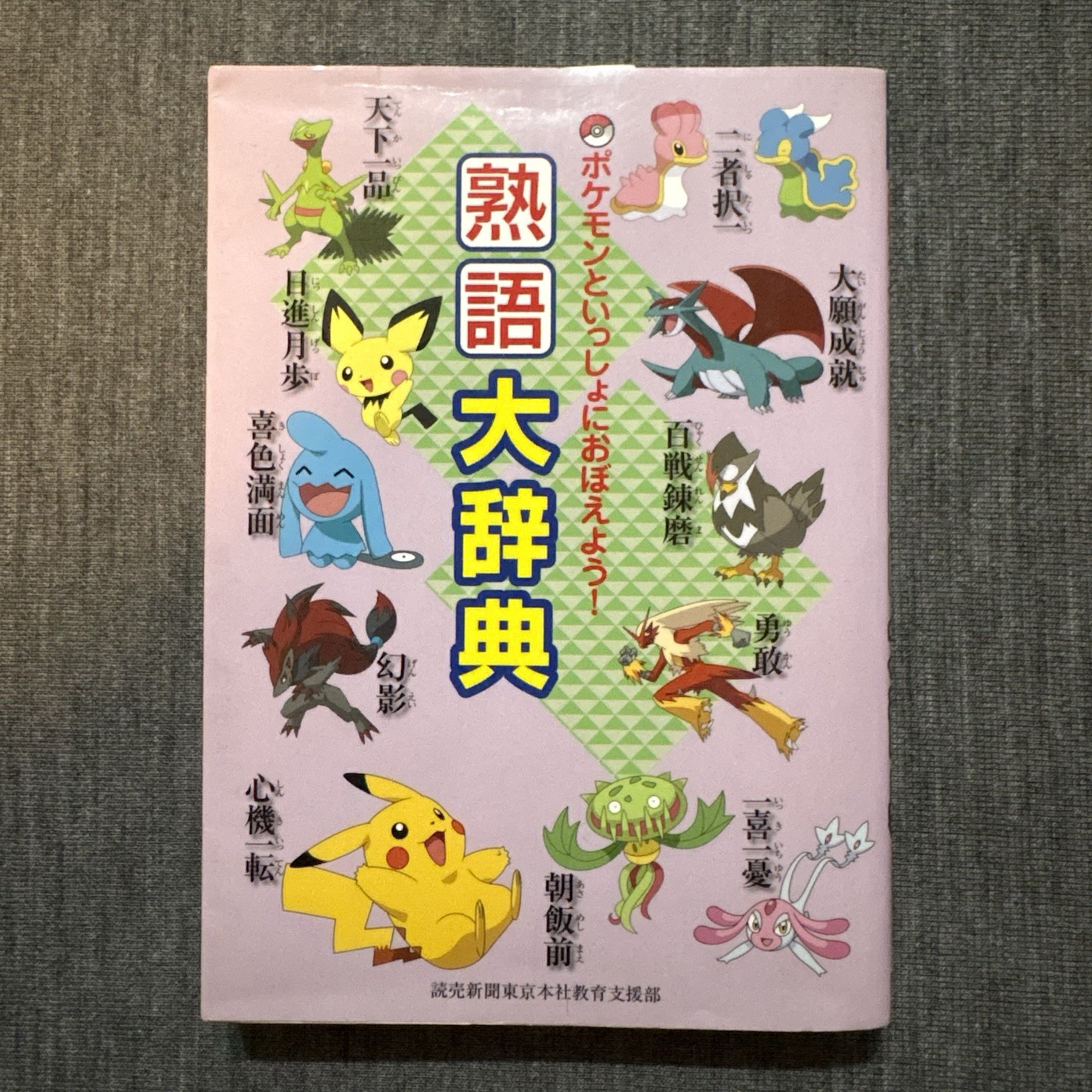 Pokemon An idiom Dictionary Book 1st Edition Japanese Learning Book Pikachu