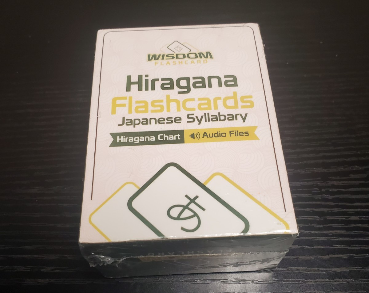 Hiragana Flashcards with Audio Files Japanese Syllabary Flash Cards Wisdom NEW