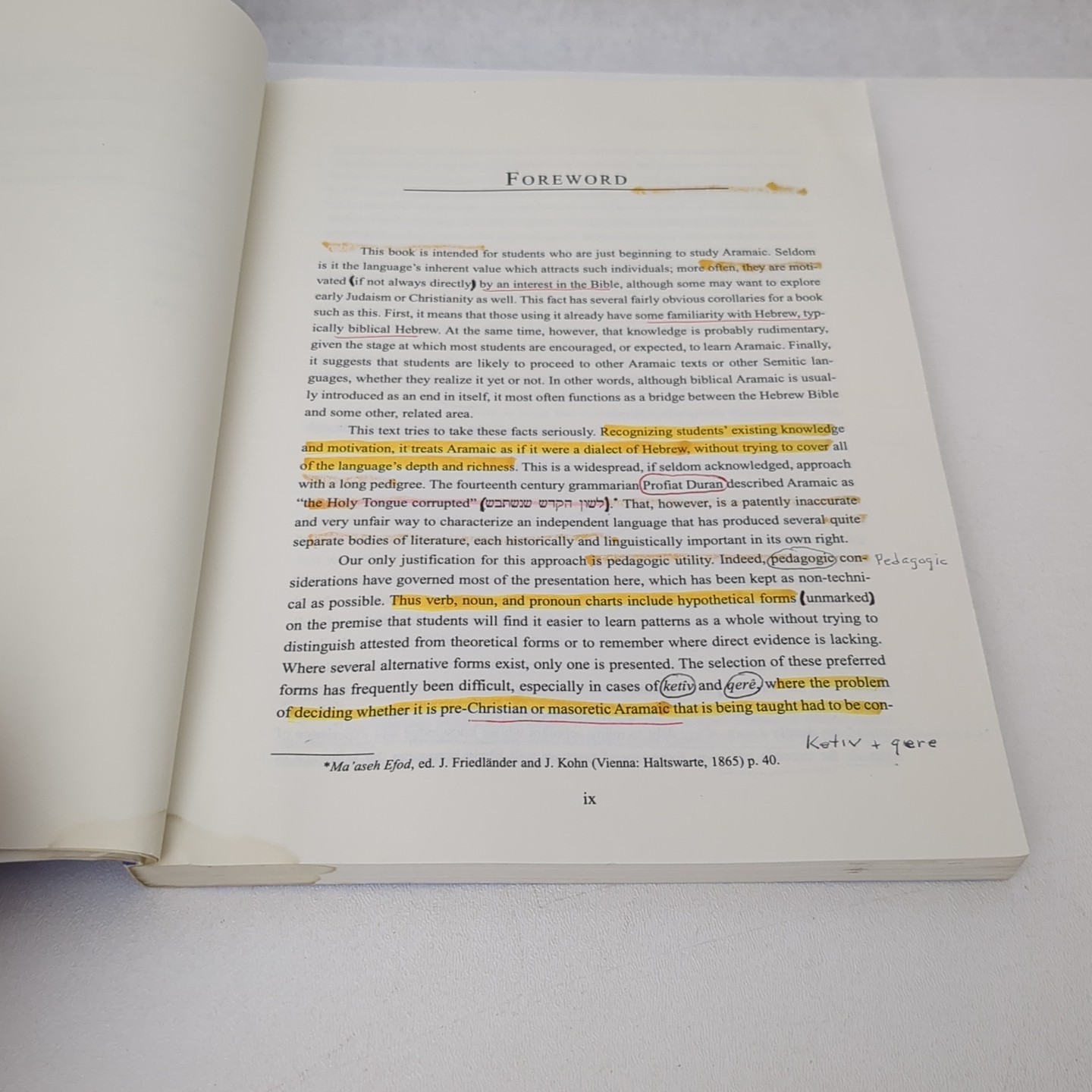 An Introduction to Aramaic by Frederick E. Greenspahn 1999, Trade Paperback