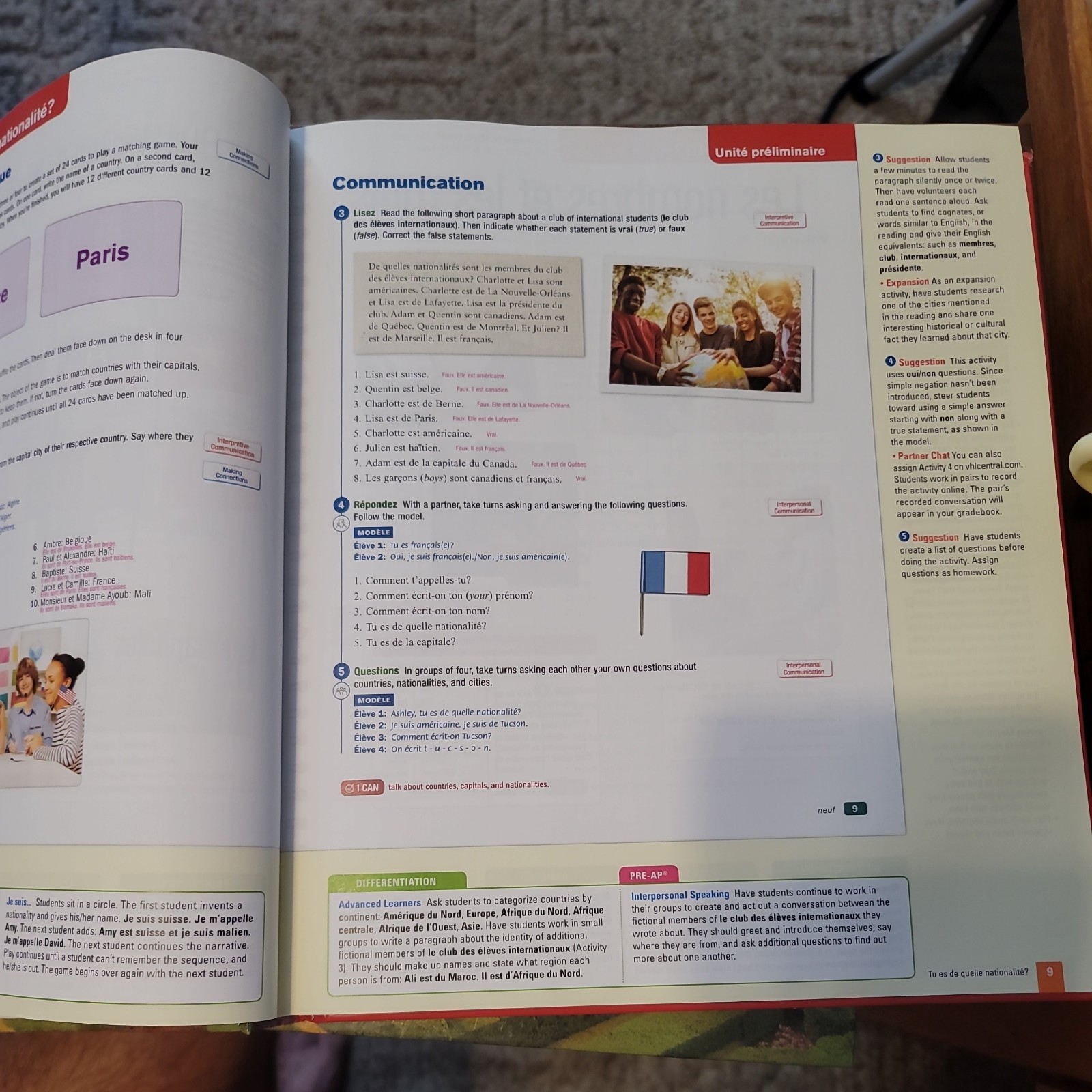 D’accord! Langue Et Culture Du Mone Francophone 1 – Hardcover *Like New