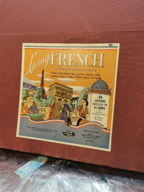 In 1959 Case Native Living French Language Course 40 Lessons On 3 Vinyl Records