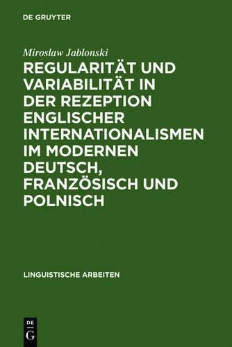 Miroslaw Jablon Regularität Und Variabilität in Der Rezeption Englisc (Hardback)