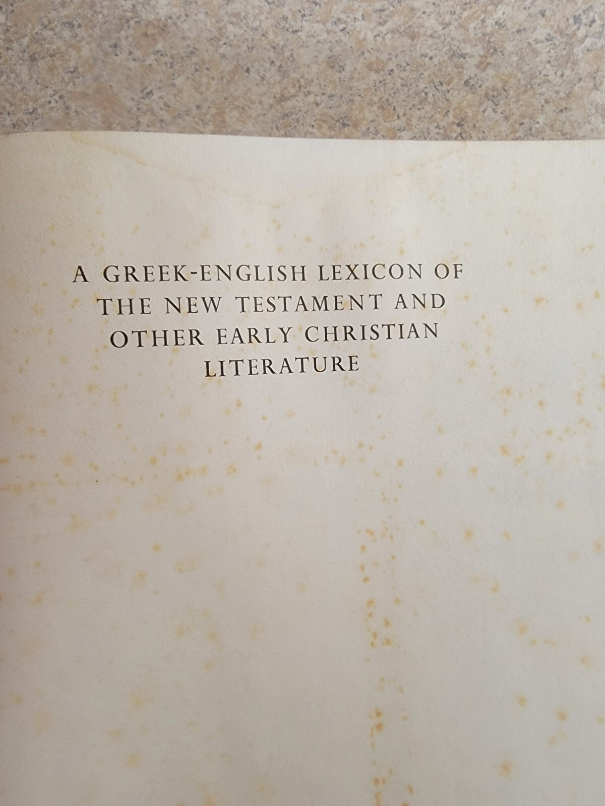 greek-english lexicon of the new testament fourth revised 1952 augmented edition