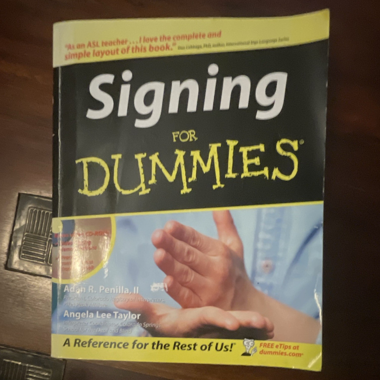 Wiley For Dummies Signing For Dummies Study Guide Book + CD-ROM 2007 Illustrated