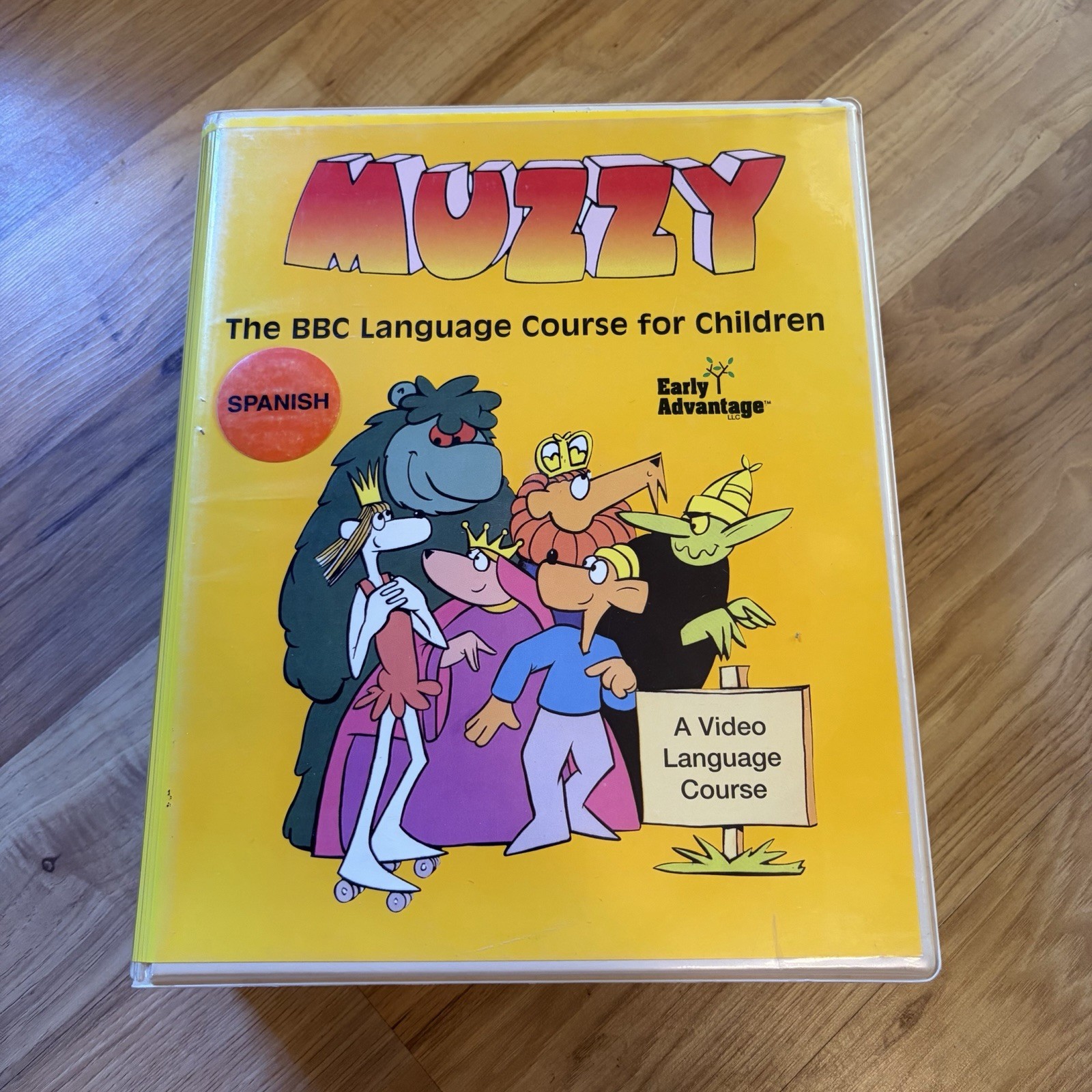 Muzzy, The BBC Spanish Language Course for Children 4 VHS, 2 Cassettes 90’s