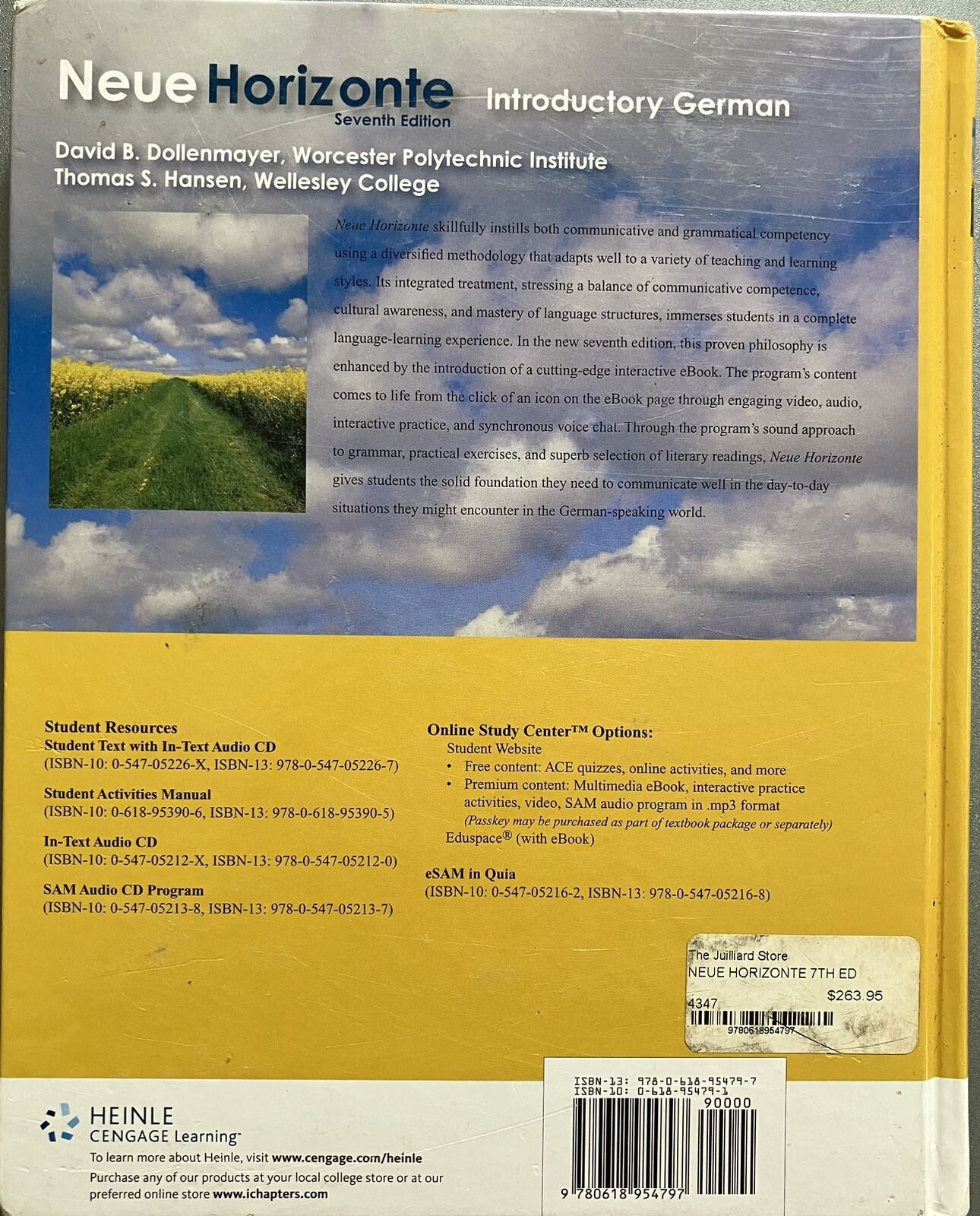 Neue Horizonte : Introductory German, 7th Edition. $200 off the original price