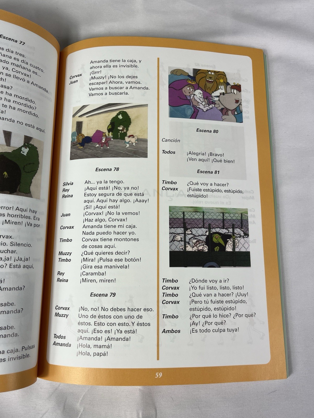 BBC Muzzy Language Course Spanish Level II DVD Video CD Audio Children Teach