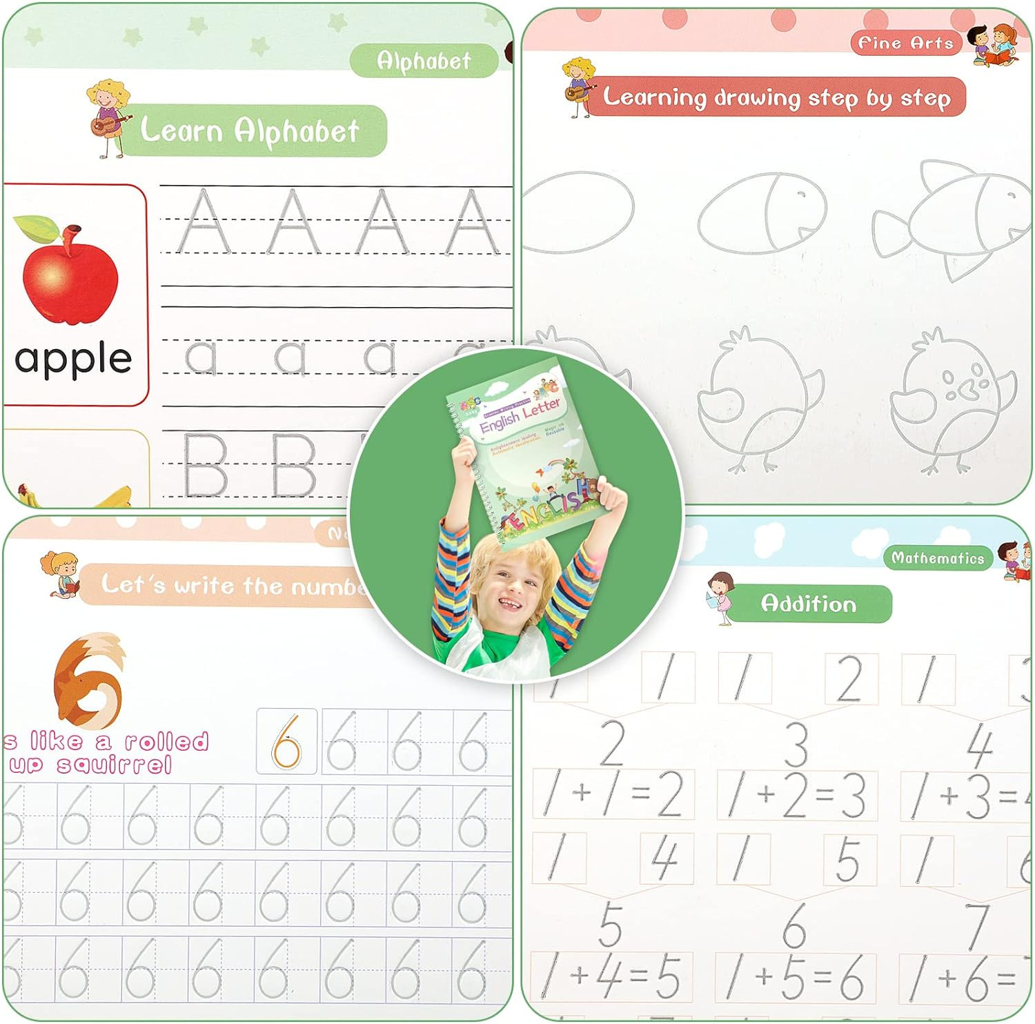 Magical Handwriting Workbooks Handwriting Practice Magic Copybook, Handwriting A