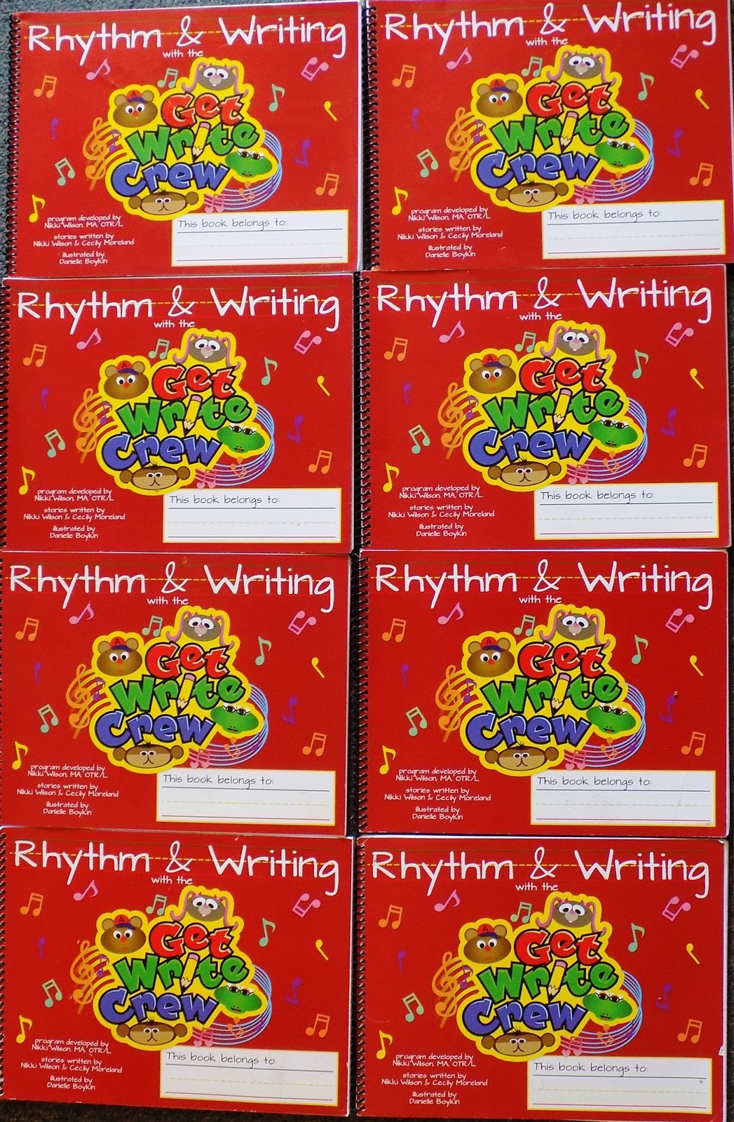 Set of 8 Rhythm & Writing And The Get Write Crew Ring Bound