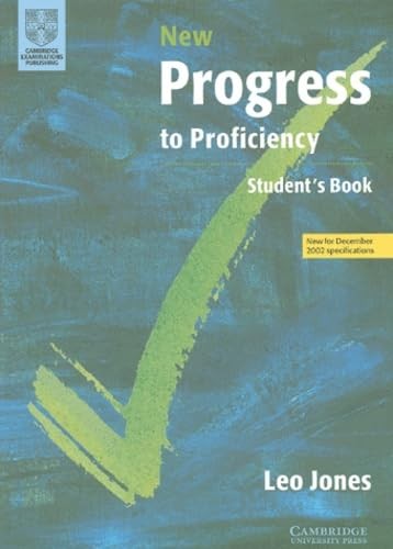 New Progress to Proficiency Student’s book by Jones, Leo Paperback / softback